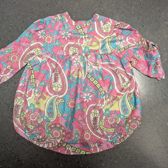 Colorful Paisley Women's Blouse - Picture 3 of 3